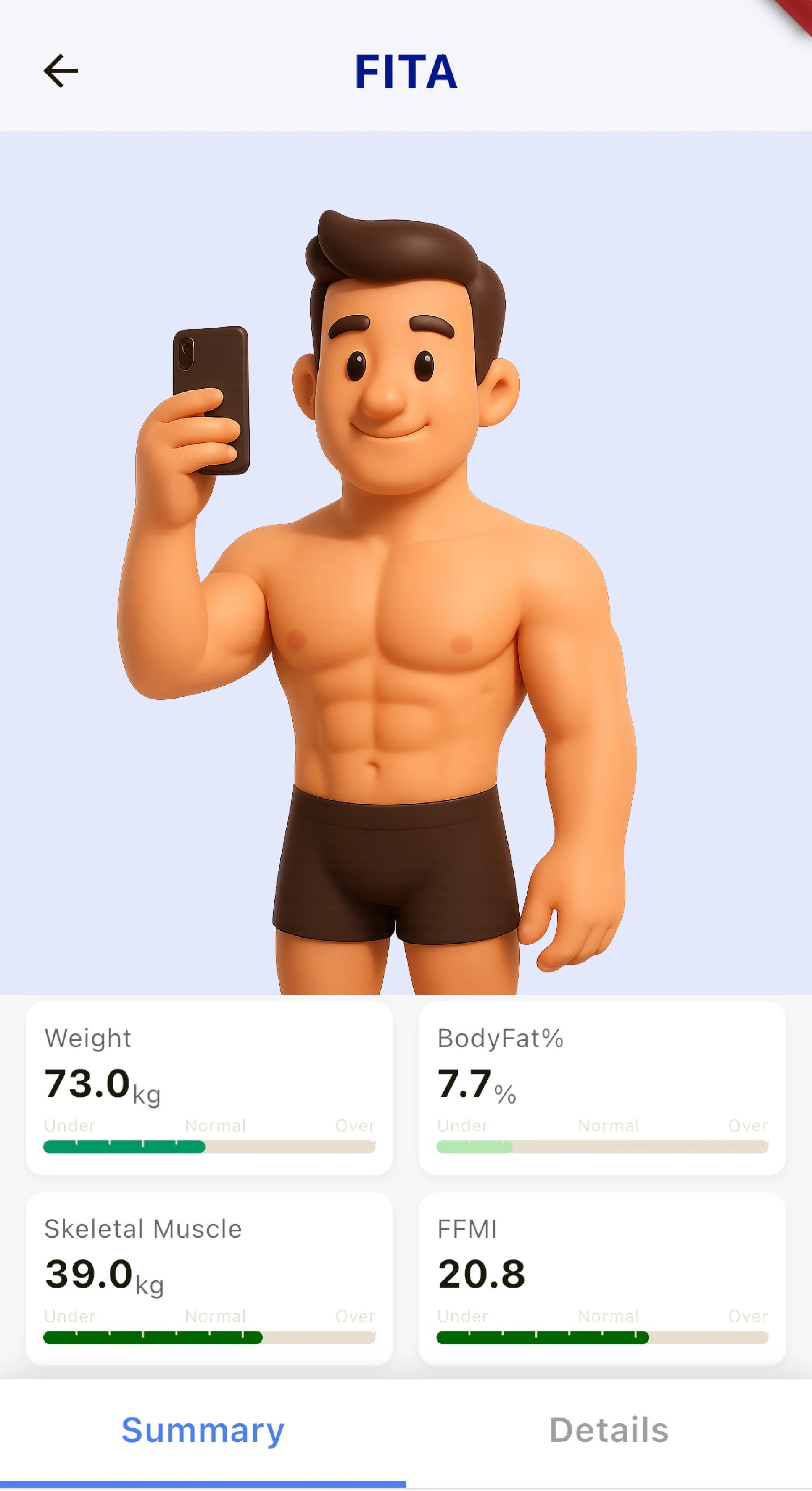 AI Body Composition Scan - Body Fat Analysis with Selfie