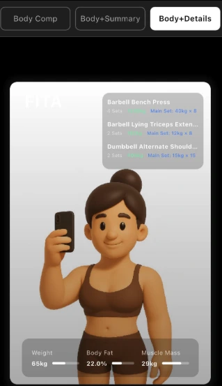Body Composition Progress Reports and Fitness Tracking